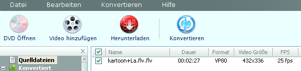 Eingabedatei hinzufügen