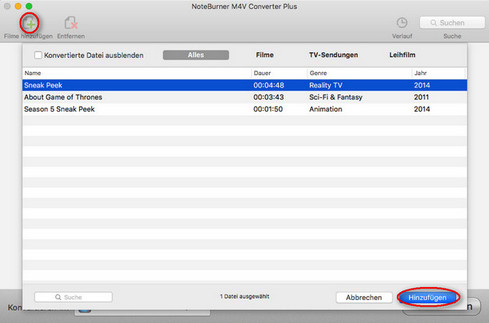 M4V Converter Plus for Mac, drm von itunes filme auf mac entfernen