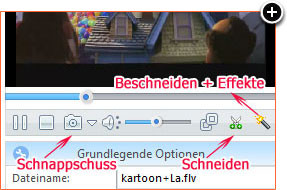 Videoeffekte Funktionen