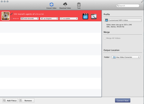 Add input video file