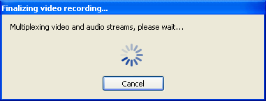 finalizing video recording