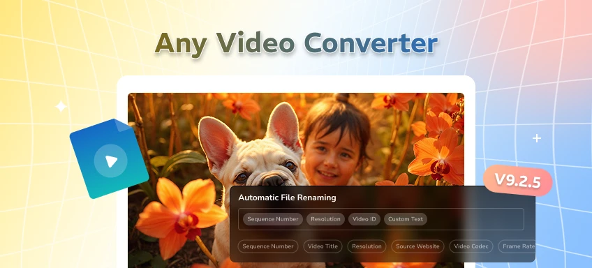 any video vonverter automatic file renaming for downloads