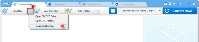 Add ISO image to Any Video Converter Ultimate