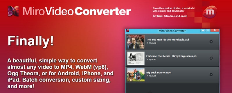 compress video with MiroVideoConverter