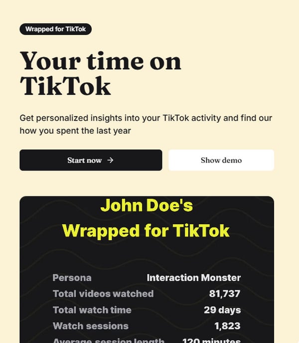 Wrapped for TikTok