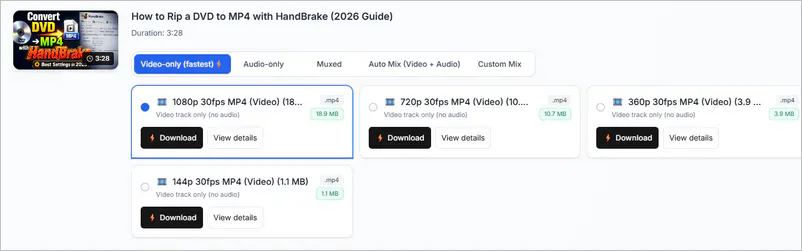 youtube multi downloader limited format