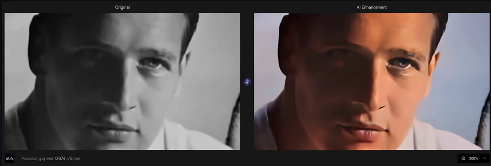 4k enhanced and colorize